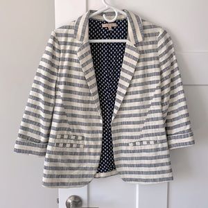 Blue & white stripped boutique blazer